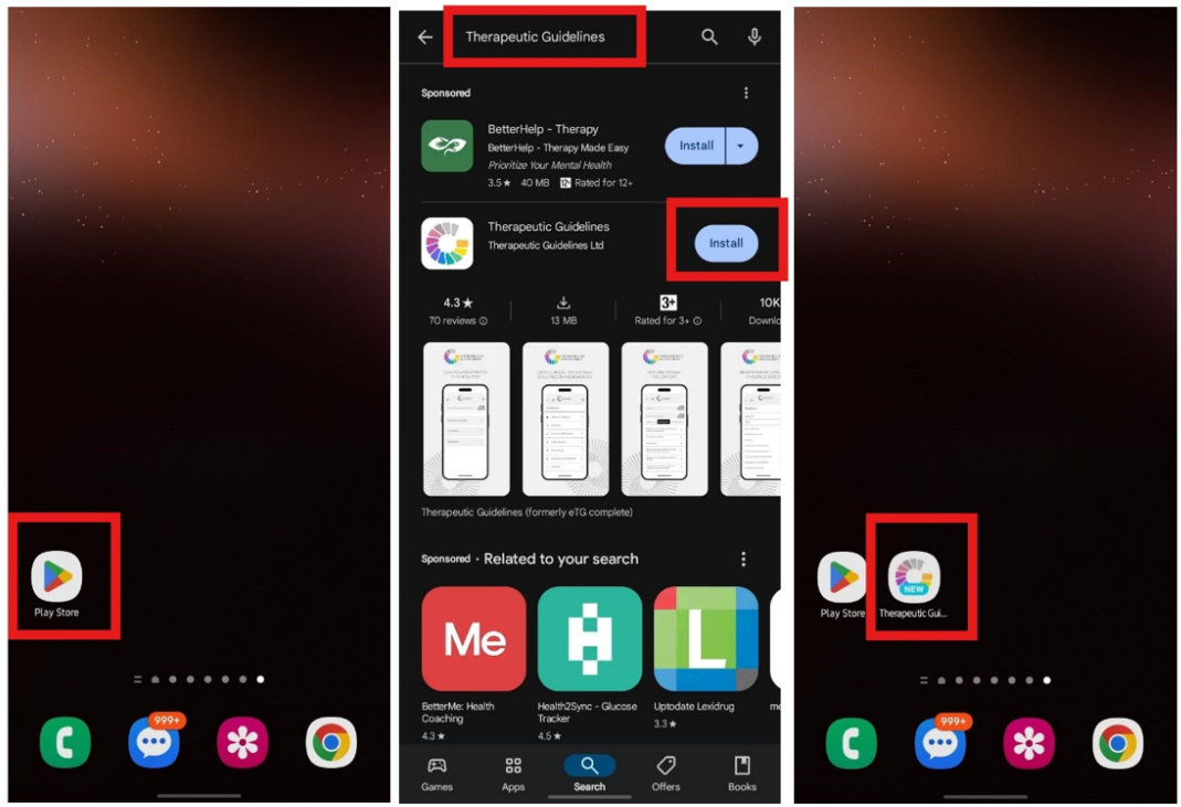 mobile app installation android instructions